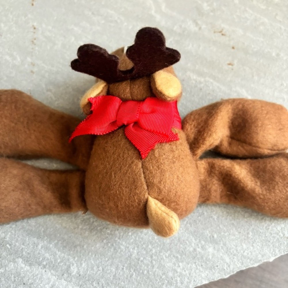 Hallmark Vintage Rodney Reindeer 1979 Beanie Plush Stuffed Animal Christmas - Picture 7 of 10